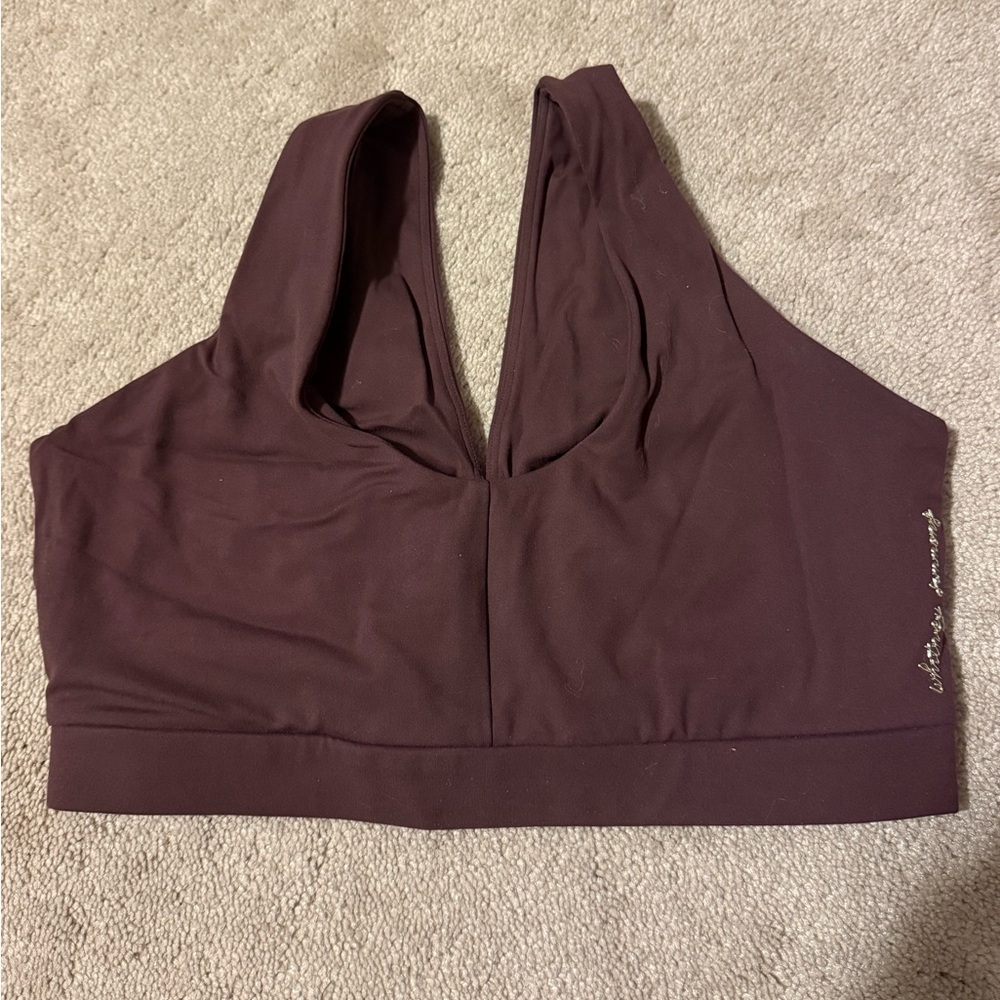 Whitney Simmons Gymshark chocolate sports bra v3